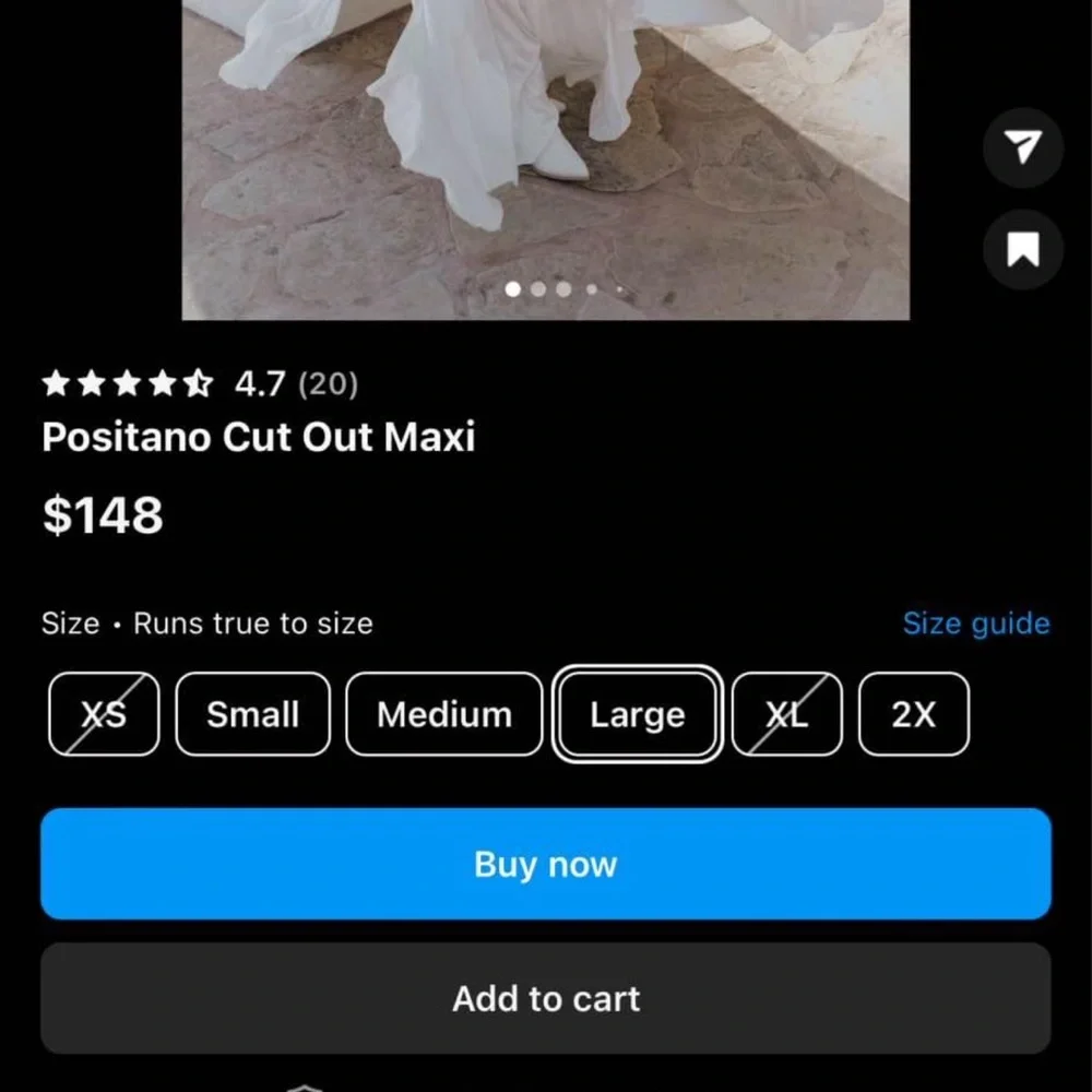 Untamed Petals Positano Cut Out Maxi Dress Flowy - Picture 4 of 5